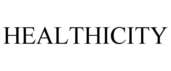 Trademark Logo HEALTHICITY