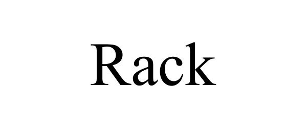 Trademark Logo RACK