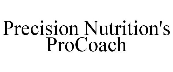  PRECISION NUTRITION'S PROCOACH