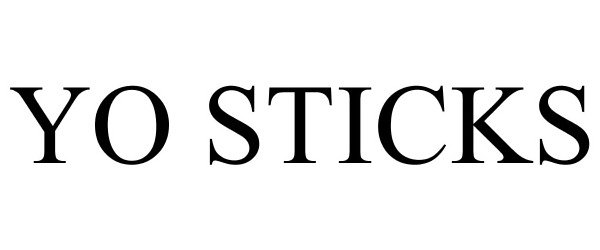 Trademark Logo YO STICKS