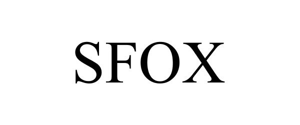 Trademark Logo SFOX