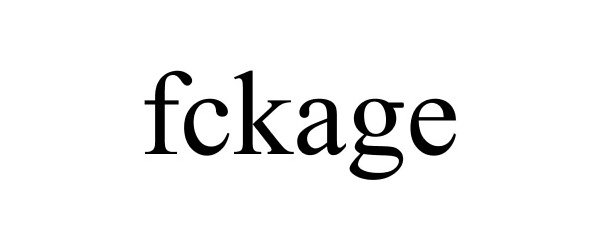 Trademark Logo FCKAGE