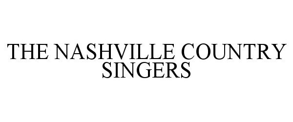  THE NASHVILLE COUNTRY SINGERS