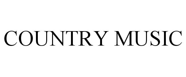 COUNTRY MUSIC