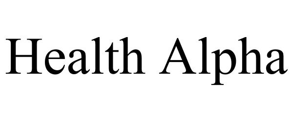  HEALTH ALPHA