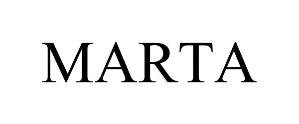 Trademark Logo MARTA