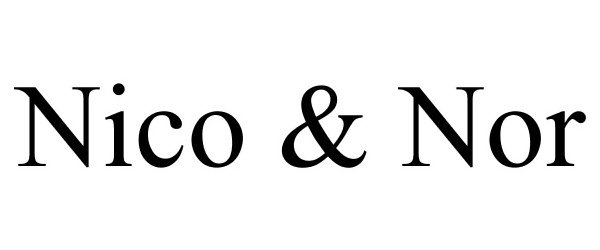 Trademark Logo NICO & NOR