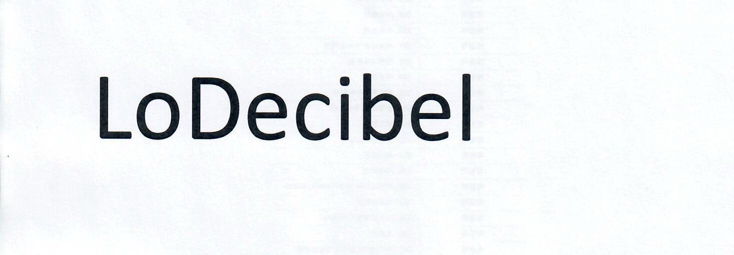 Trademark Logo LODECIBEL
