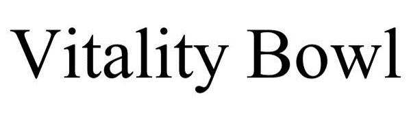 Trademark Logo VITALITY BOWL