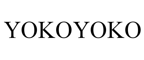 Trademark Logo YOKOYOKO