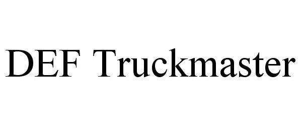 Trademark Logo DEF TRUCKMASTER