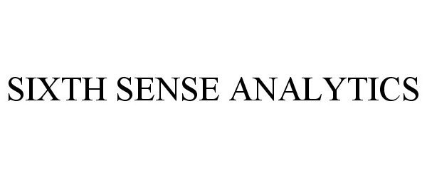  SIXTH SENSE ANALYTICS