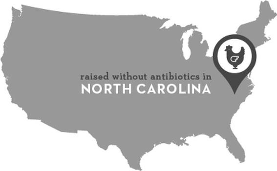 Trademark Logo RAISED WITHOUT ANTIBIOTICS IN NORTH CAROLINA