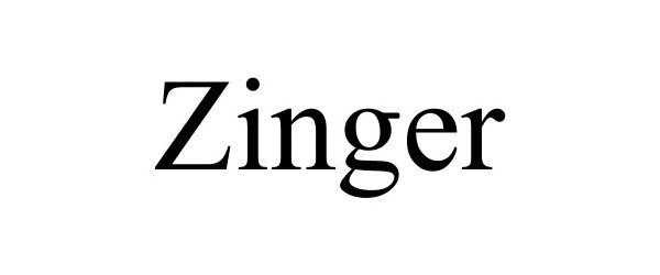 Trademark Logo ZINGER