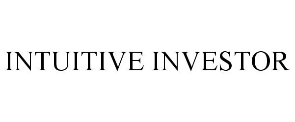  INTUITIVE INVESTOR
