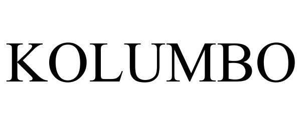 Trademark Logo KOLUMBO