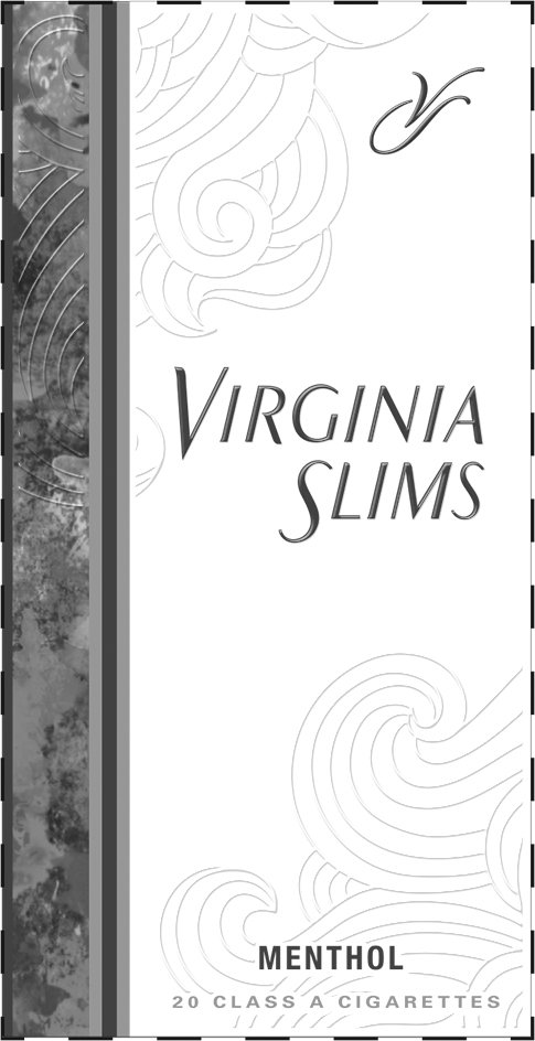  VS VIRGINIA SLIMS MENTHOL 20 A CLASS CIGARETTES