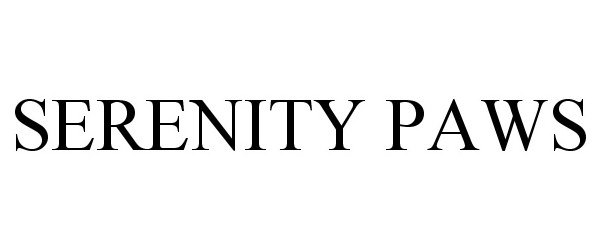 Trademark Logo SERENITY PAWS
