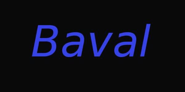 Trademark Logo BAVAL