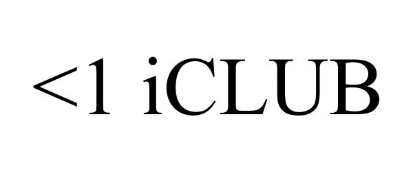 Trademark Logo >1 ICLUB