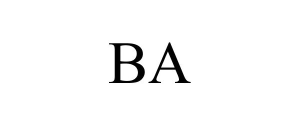 Trademark Logo BA