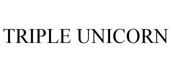 Trademark Logo TRIPLE UNICORN