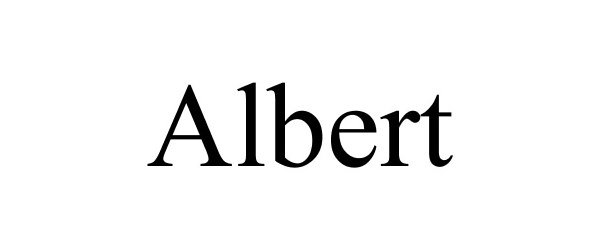 Trademark Logo ALBERT