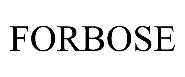 Trademark Logo FORBOSE