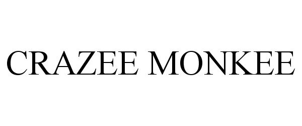 Trademark Logo CRAZEE MONKEE