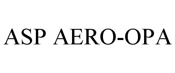 Trademark Logo ASP AERO-OPA