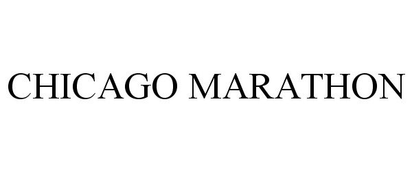 Trademark Logo CHICAGO MARATHON