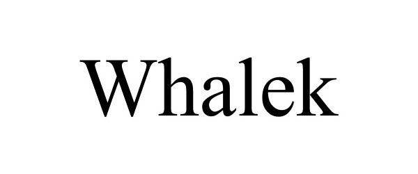Trademark Logo WHALEK