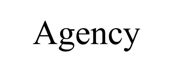 Trademark Logo AGENCY