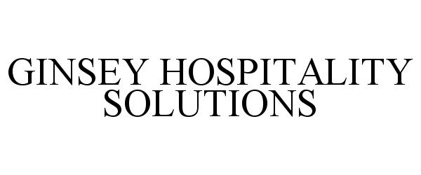  GINSEY HOSPITALITY SOLUTIONS
