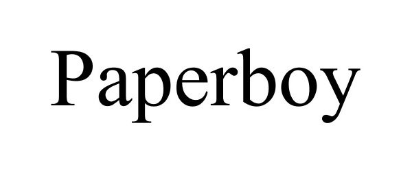 Trademark Logo PAPERBOY