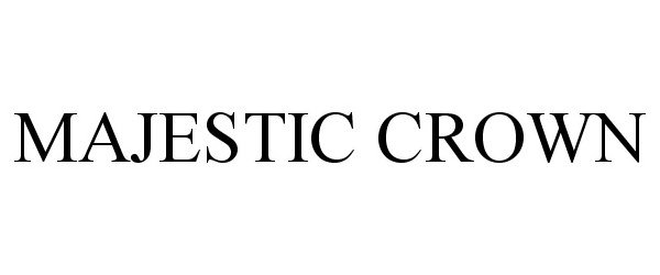 Trademark Logo MAJESTIC CROWN