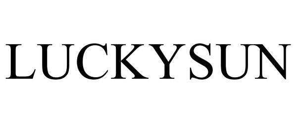 Trademark Logo LUCKYSUN