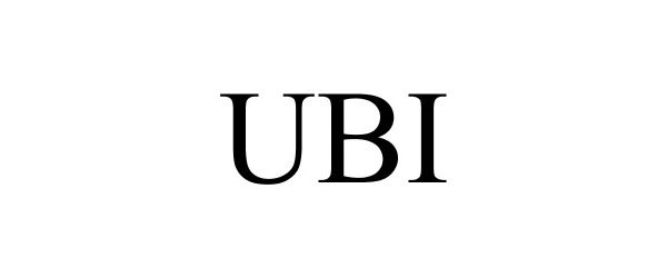 Trademark Logo UBI