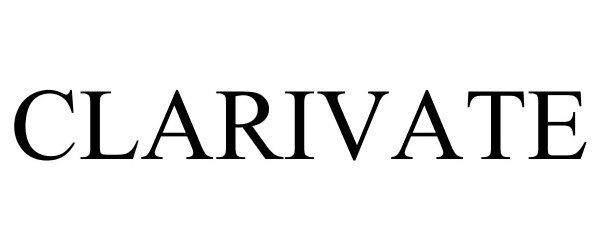 Trademark Logo CLARIVATE