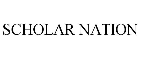 Trademark Logo SCHOLAR NATION