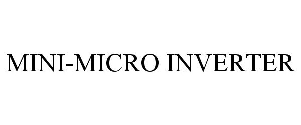 MINI-MICRO INVERTER