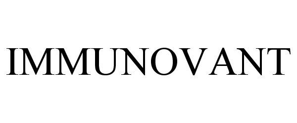 Trademark Logo IMMUNOVANT