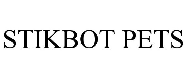 Trademark Logo STIKBOT PETS