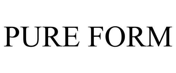 Trademark Logo PURE FORM