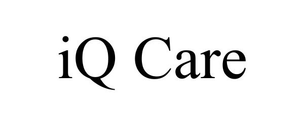 Trademark Logo IQ CARE