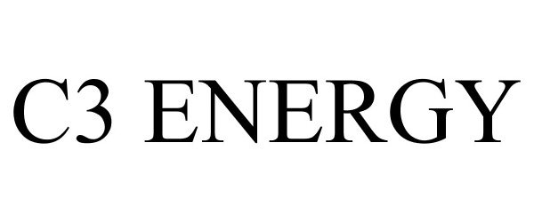 Trademark Logo C3 ENERGY