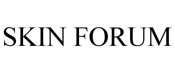 Trademark Logo SKIN FORUM