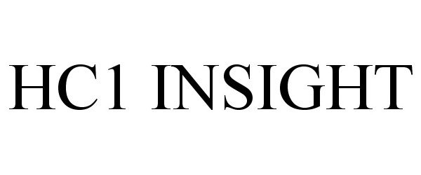 Trademark Logo HC1 INSIGHT