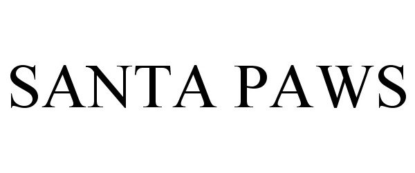 Trademark Logo SANTA PAWS
