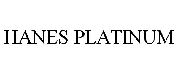 Trademark Logo HANES PLATINUM